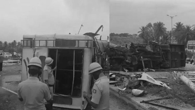 KSRTC Bus Crash on Bengaluru-Mysuru Expressway Leaves Two Dead, 24 Injured