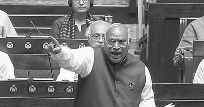 Kharge Reiterates Three Demands, Blames Govt for Continuing Parliament Standoff