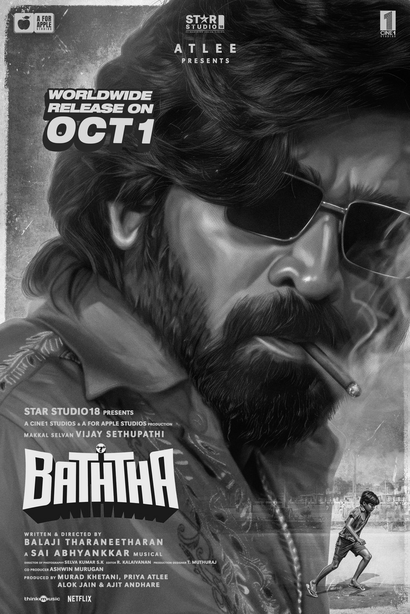 'Baththa' First Look: Vijay Sethupathi and Balaji Tharaneetharan Set October 1 Release