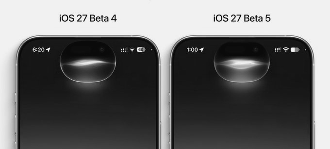 Apple Redesigns Siri Icon in iOS 27 Beta 5 With Dynamic Liquid Glass Look