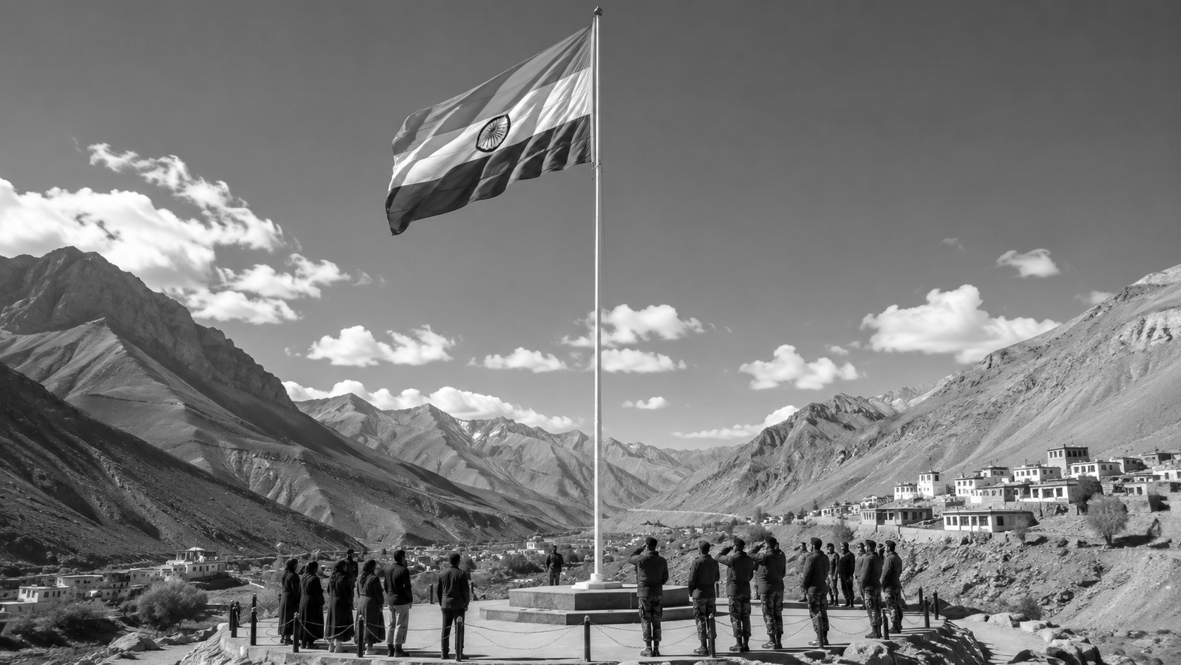100-Foot Tricolour Becomes New Landmark in Ladakh’s Remote Zanskar Valley