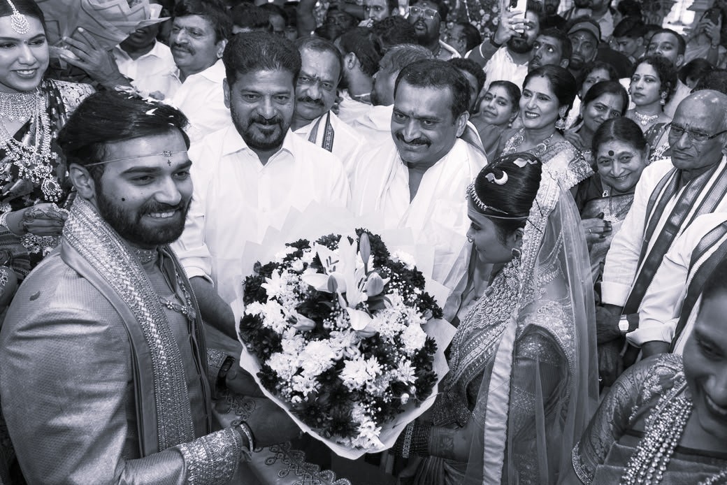 Revanth Reddy, Chandrababu Naidu Attend Bandla Ganesh’s Daughter’s Wedding