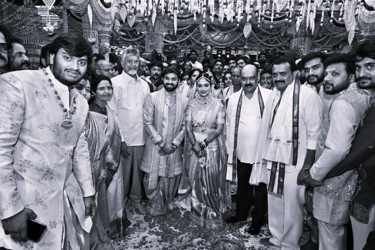 Revanth Reddy, Chandrababu Naidu Attend Bandla Ganesh’s Daughter’s Wedding