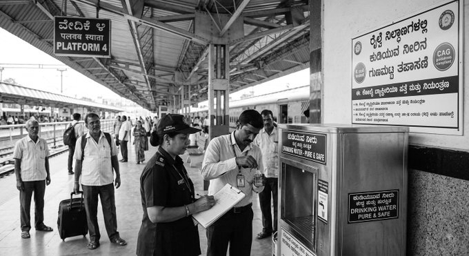 CAG Report Raises Alarm Over Harmful Bacteria In Railway Station Drinking Water