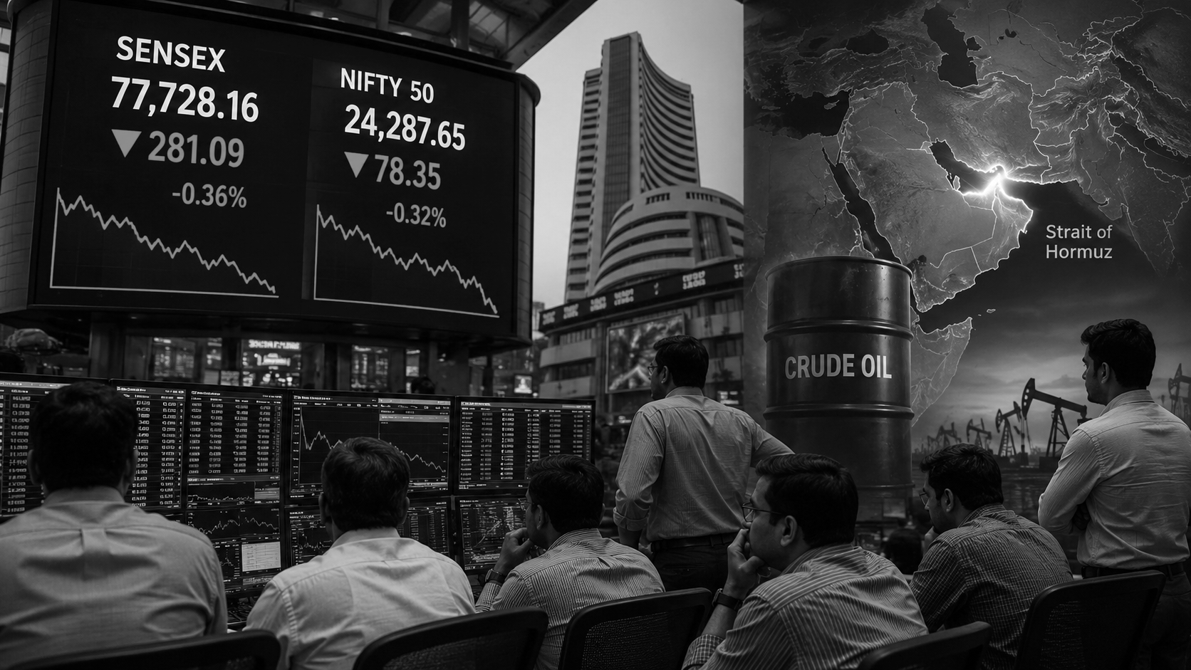 Nifty Extends Losing Streak to 5 Days as Crude Nears $90; Sensex Falls 281 Points