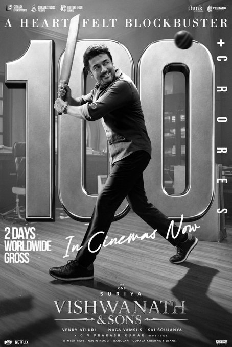 Suriya's 'Vishwanath & Sons' Crosses ₹100 Crore in Two Days, Continues Strong Run