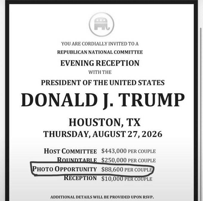 Want A Photo With Trump? Houston Fundraiser Puts $88,600 Price Tag