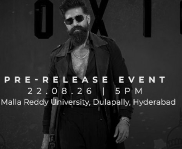Yash’s 'Toxic' Pre-Release Event In Hyderabad Set For August 22