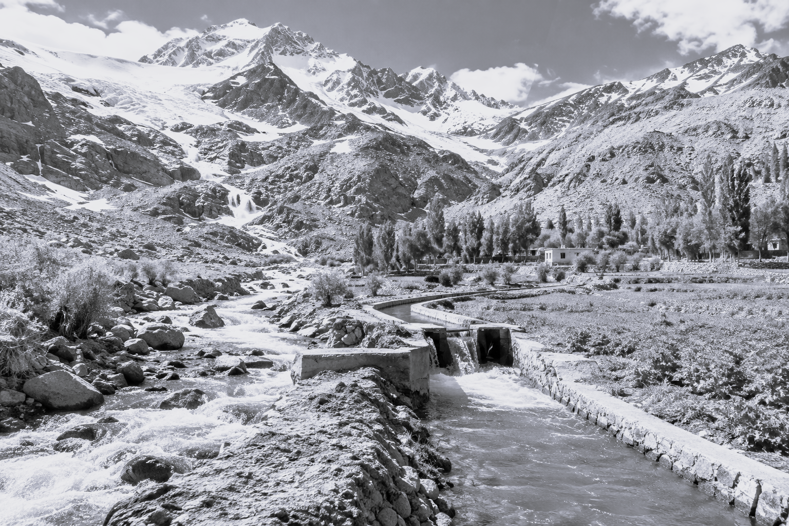 Ladakh Channels 90 Million Litres of Glacier Water Daily for Farms