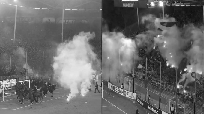 German Cup Match Marred By Fireworks, Pitch Invasion As Kaiserslautern Win In Extra Time