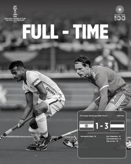 India’s Hockey World Cup Hopes Hang By A Thread After 1-3 Loss To Netherlands