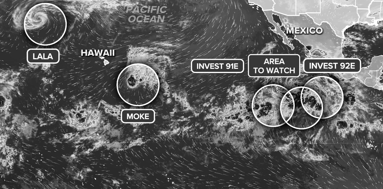 Tropical Storm Moke Nears Hawaii as Winds Strengthen, Big Island Braces for More Rain