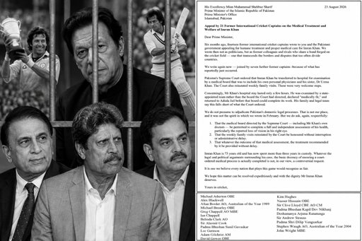 Gavaskar, Kapil Dev Join Global Cricket Captains’ Appeal for Imran Khan’s Medical Care