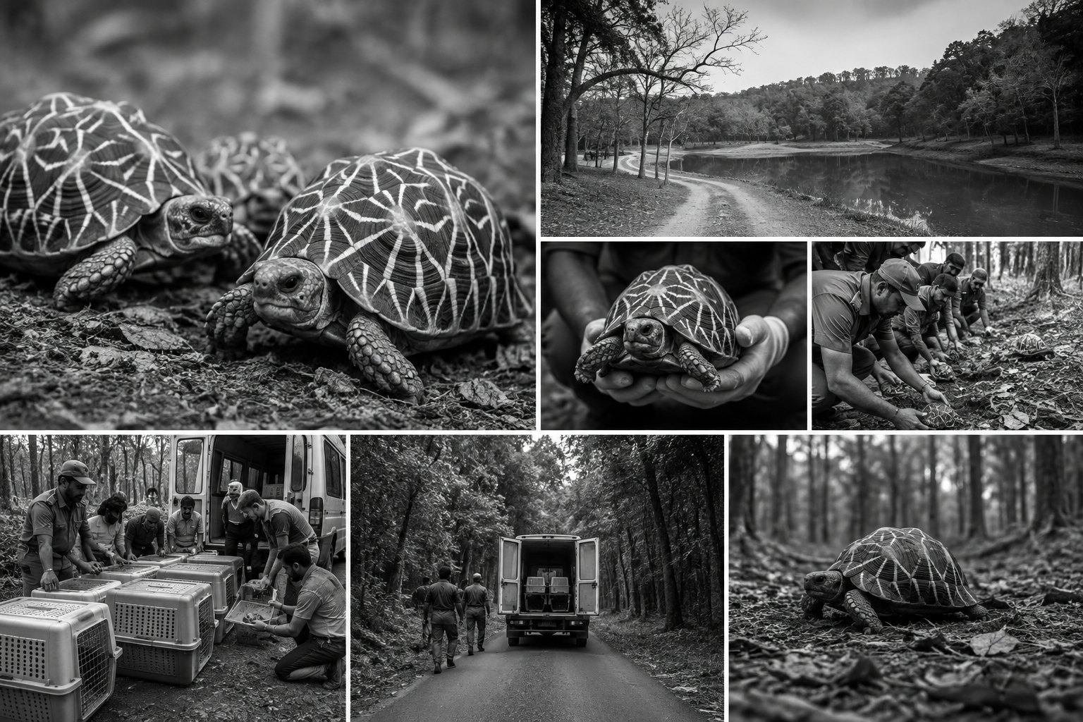 216 Rescued Indian Star Tortoises Released in Tadoba Under Project STRIPES