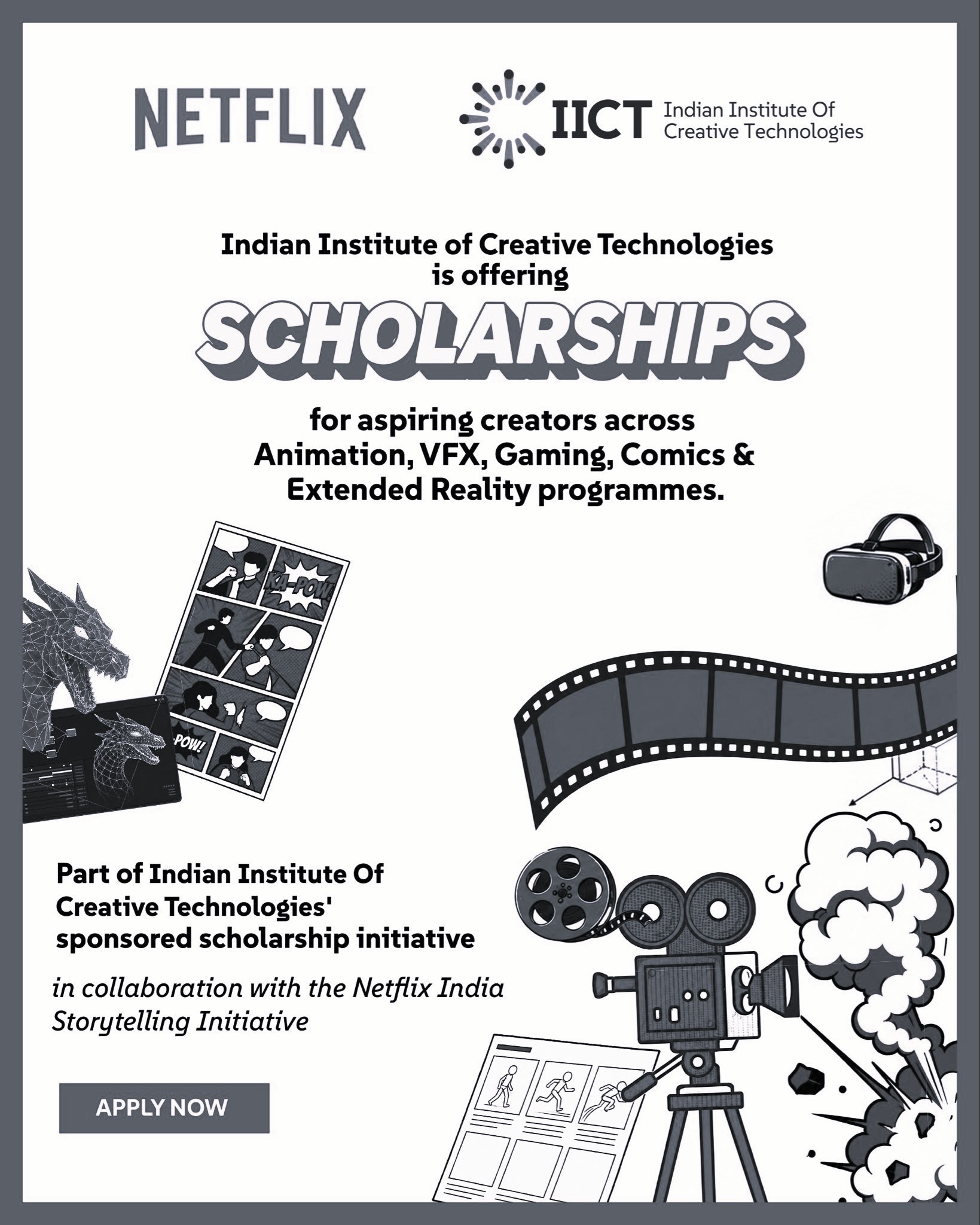 Netflix, IICT Announce Scholarships for 100 Students Across India’s AVGC-XR Sector
