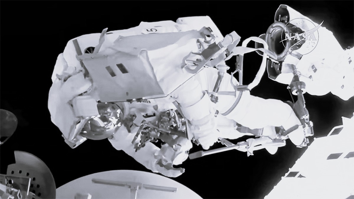 Anil Menon, Sophie Adenot Complete ISS Spacewalk to Install Communications Antenna