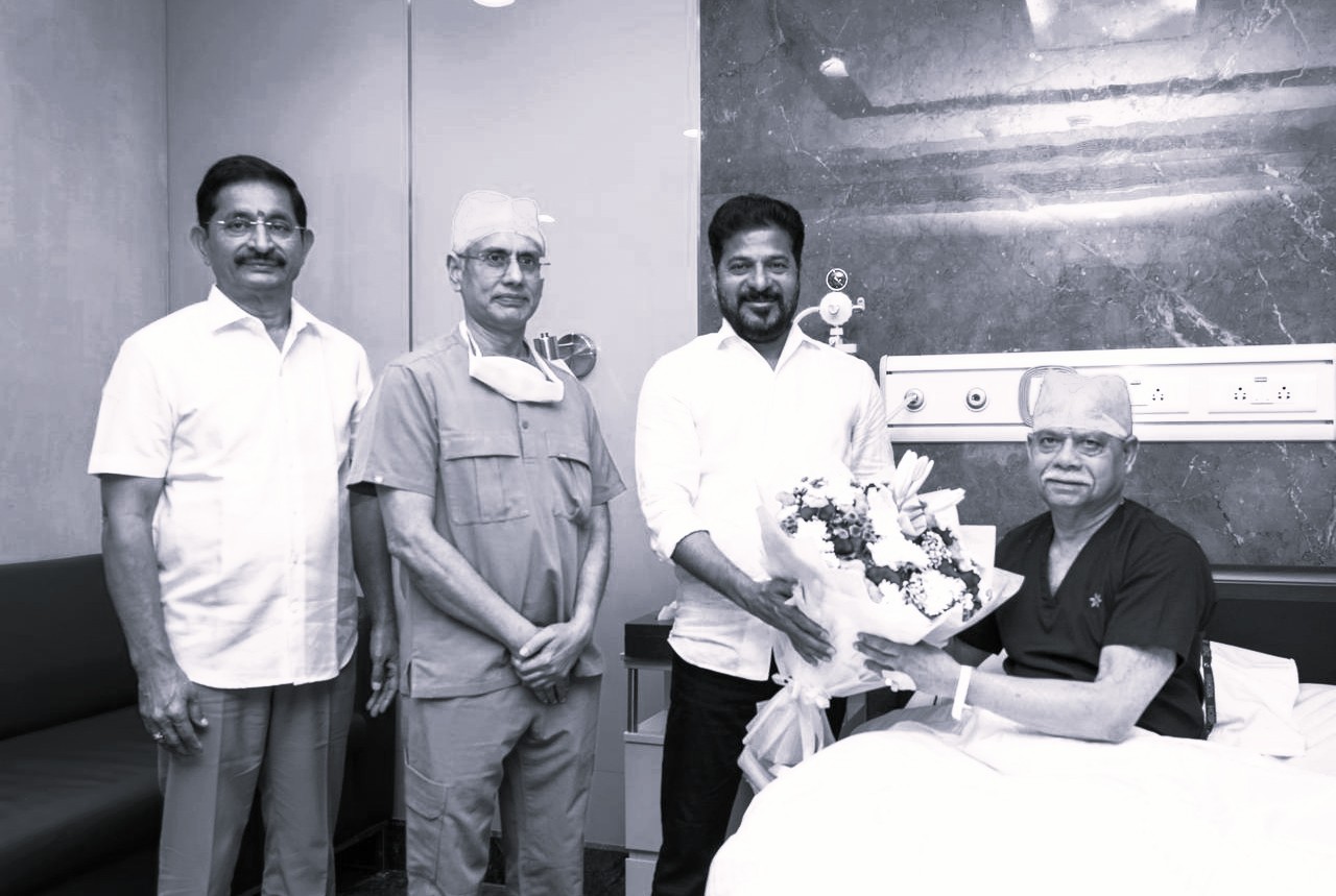CM Revanth Reddy Visits Telangana Governor Shiv Pratap Shukla in Hospital