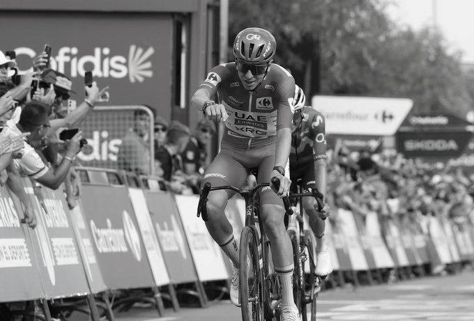 Cycling Star Tadej Pogacar Survives Scare To Win Another Vuelta Stage