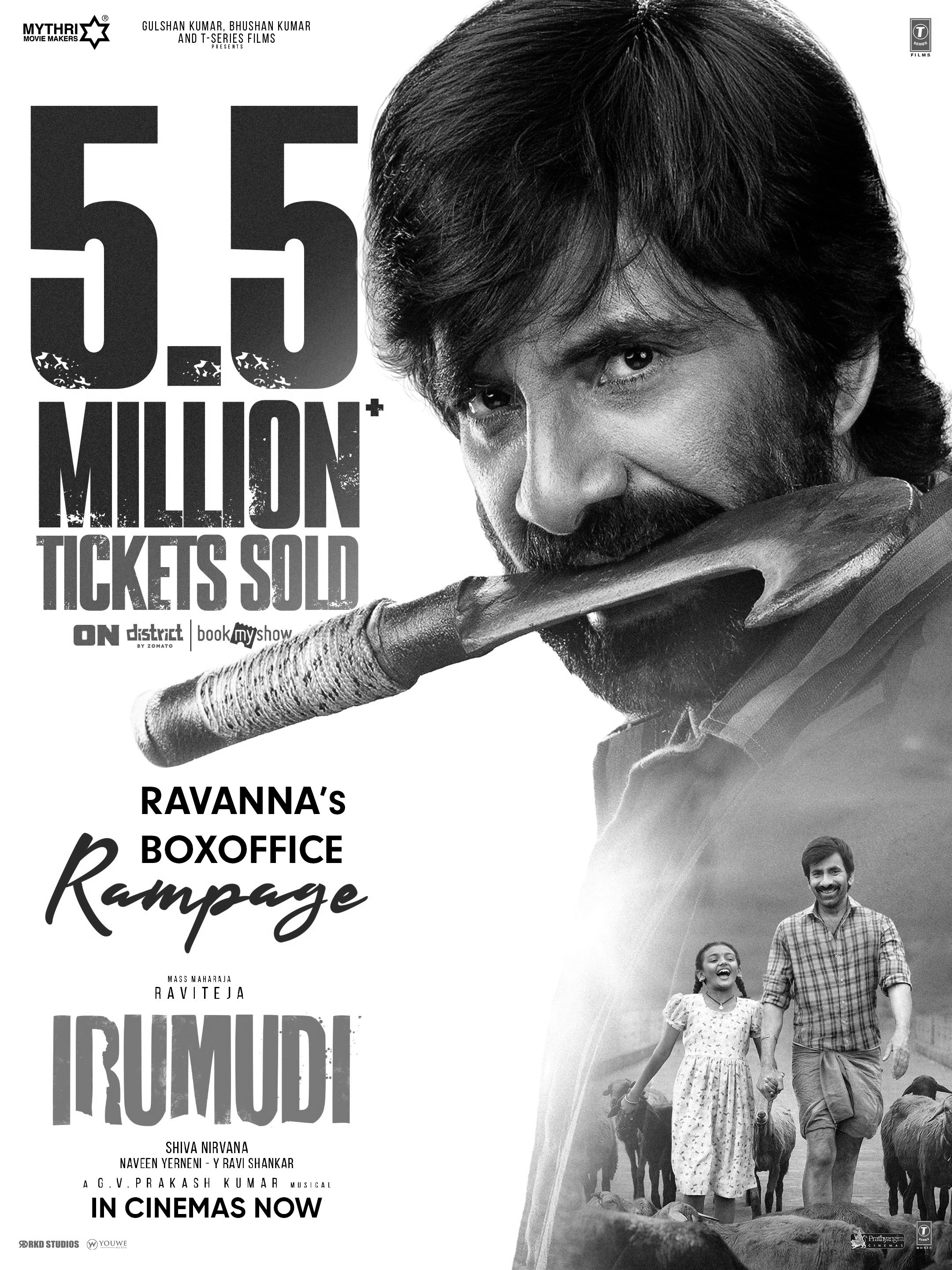 Ravi Teja's 'Irumudi' Roars Past ₹154 Crore in Just Six Days