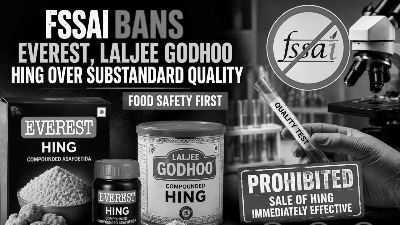 FSSAI Bans Everest, Laljee Godhoo Hing Sales After Quality Tests Flag Violation
