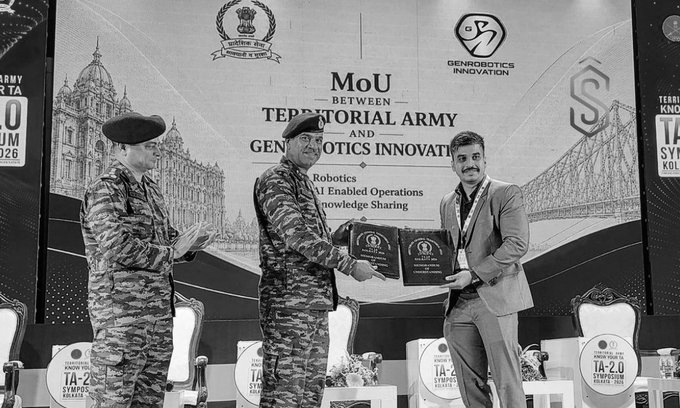 Territorial Army, Genrobotics Join Hands on AI-Enabled Defence Robotics