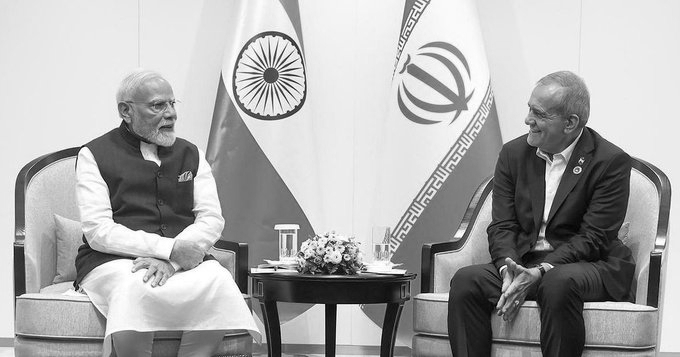PM Modi Urges Dialogue, Diplomacy at Meeting With Iran’s Pezeshkian