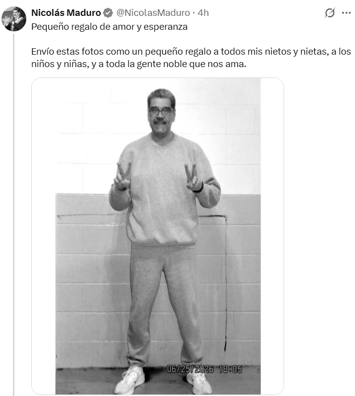 He’s Just Glad He Is Not At Work: Nicolás Maduro’s Prison Photos Set Social Media Ablaze
