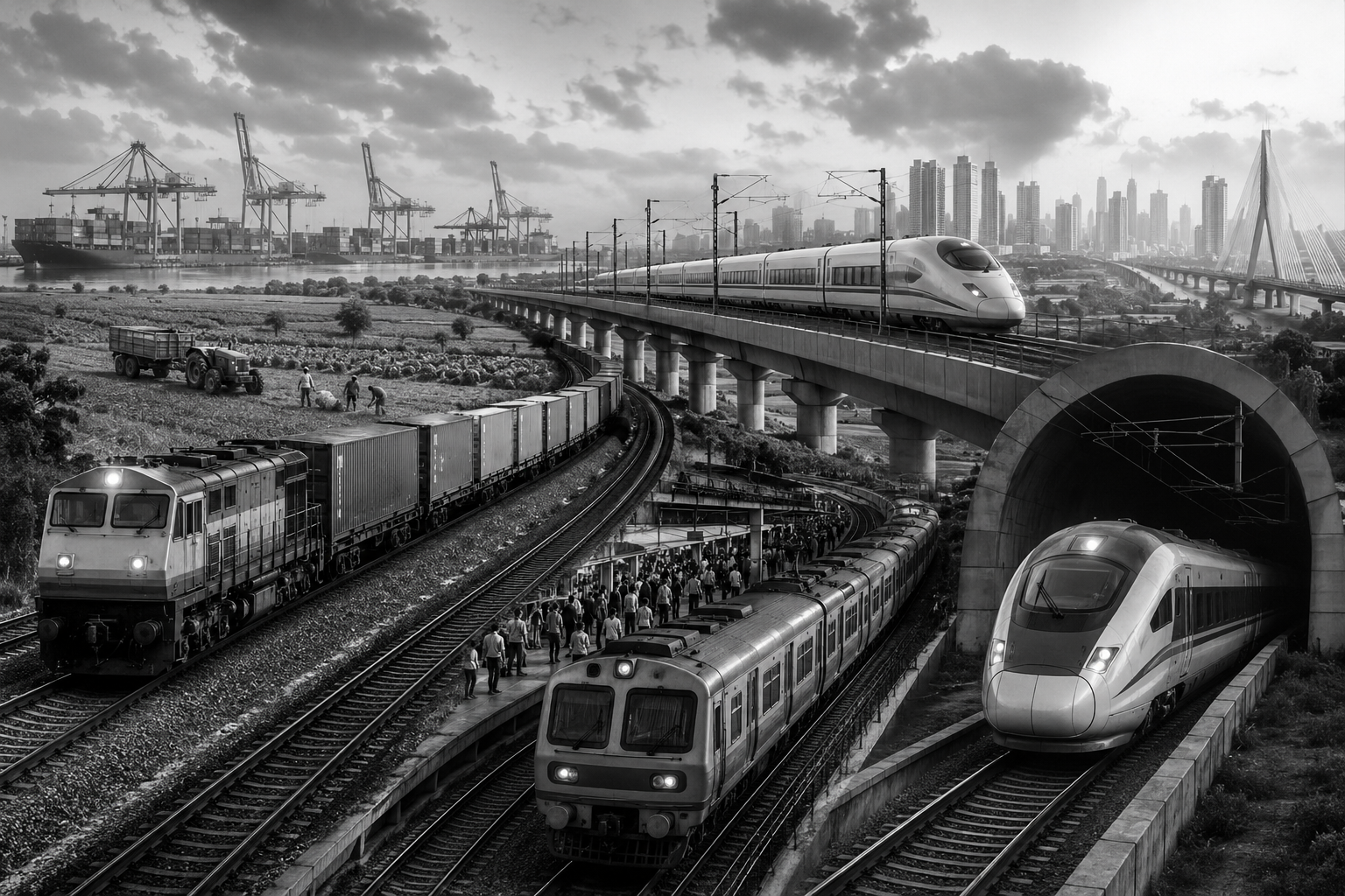 Maharashtra’s Next Railway Revolution: 2,052-km Freight Corridor, Bullet Train and 238 New Locals