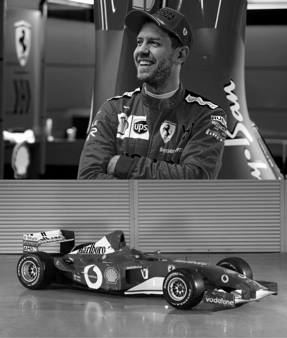 Lights, Legends, Action! Lightning McQueen Arrives as Vettel Takes Schumacher’s Ferrari