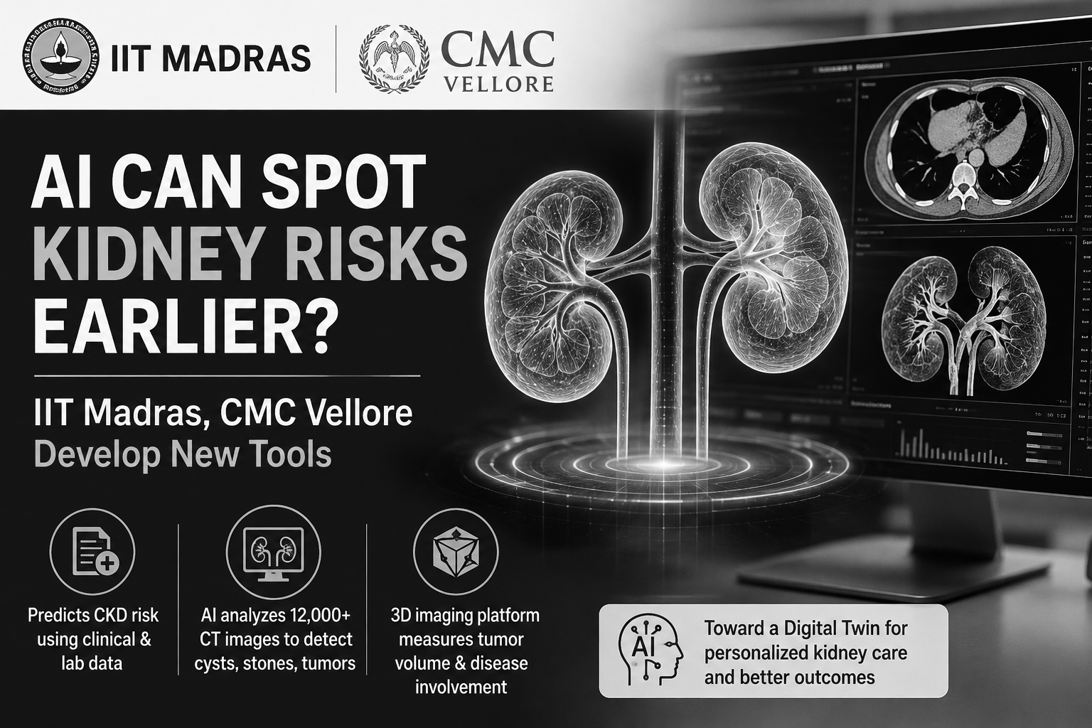 AI Can Spot Kidney Risks Earlier? IIT Madras, CMC Vellore Develop New Tools