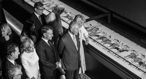 Macron, King Charles And UK PM Burnham View Bayeux Tapestry In Historic London Display