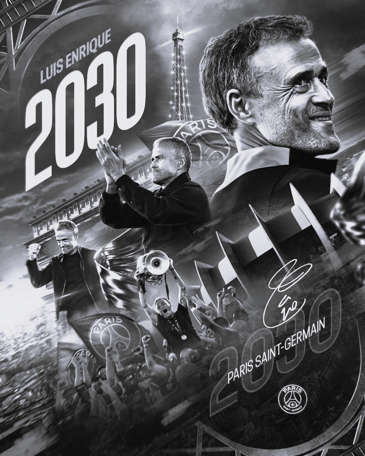 PSG Commit to Luis Enrique Until 2030, Secure Four Young Stars Through 2031
