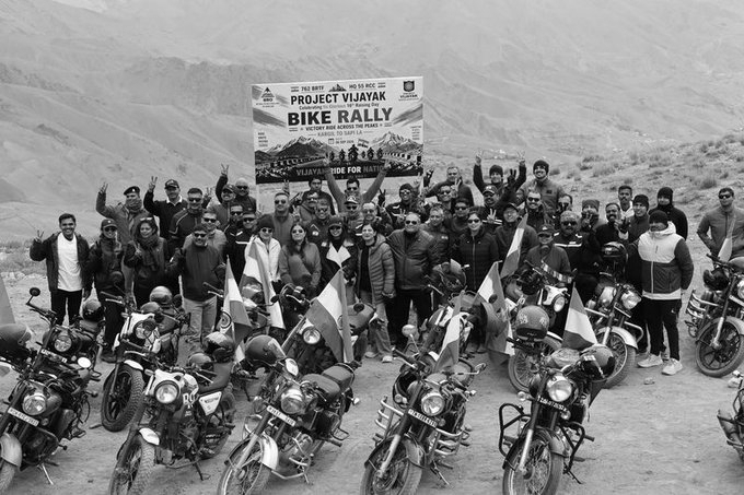 Project Vijayak Begins 16th Raising Day Celebrations With Motorcycle Rally