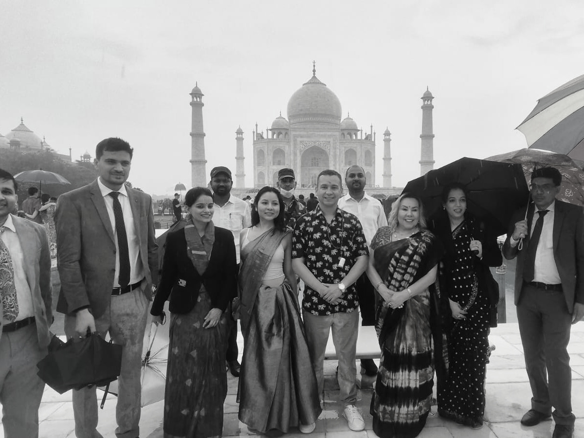 BRICS Delegates Explore Taj Mahal In Agra Despite Heavy Rain