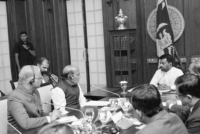 Rajnath Singh Holds Talks With Sri Lankan President, Vows Closer Security Cooperation