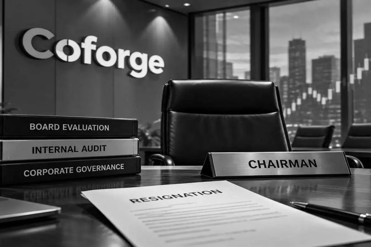 Coforge Stock Slides 9% As Chairman O P Bhatt Quits Weeks After Reappointment