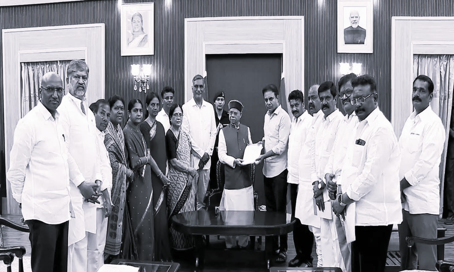 KTR Meets Governor, Seeks Action Over Alleged Assault on BRS MLAs