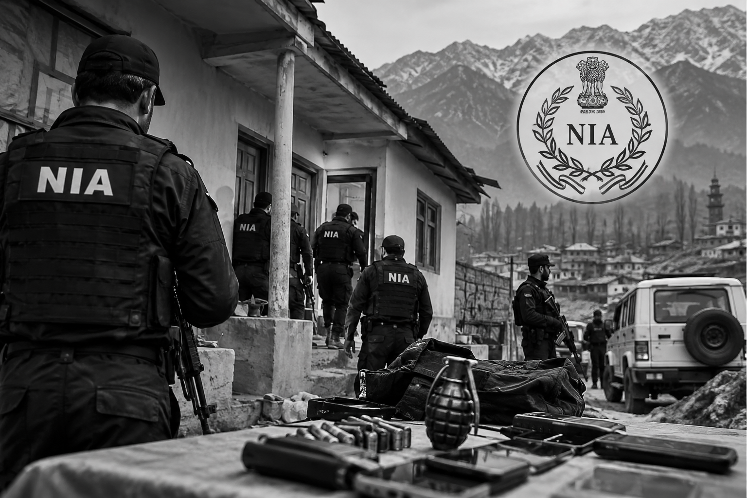 NIA Conducts Searches at 10 J&K Locations in LeT Cross-Border Terror Conspiracy Case