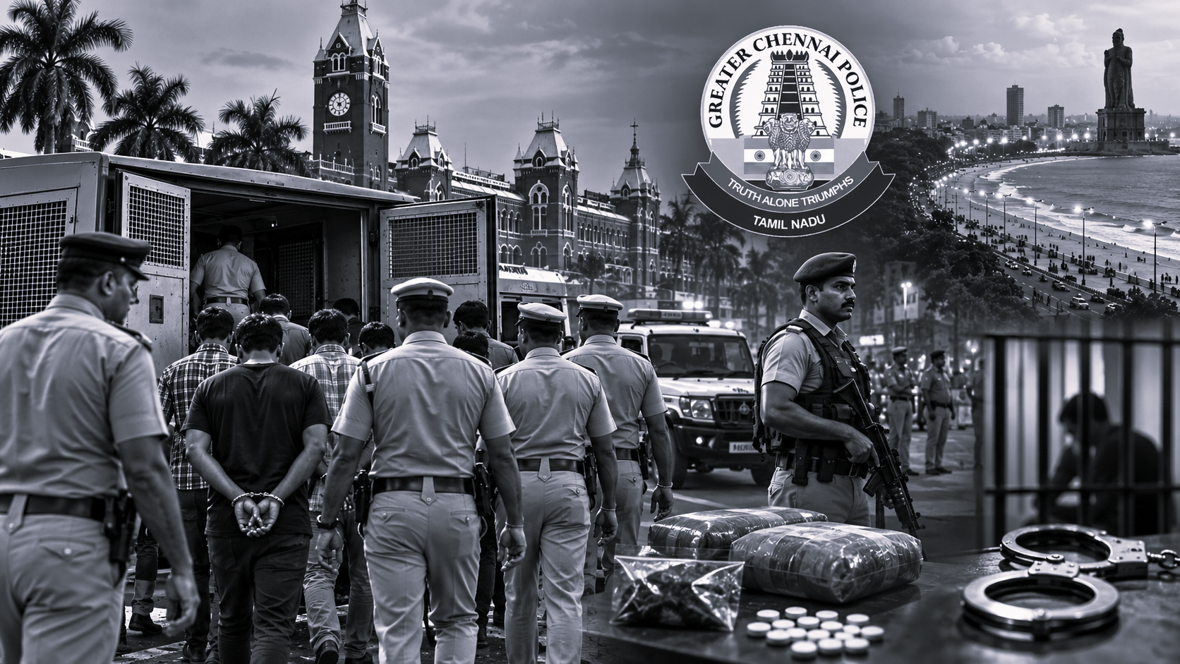 Chennai Police Round Up 285 Habitual Offenders, Send 152 to Judicial Custody