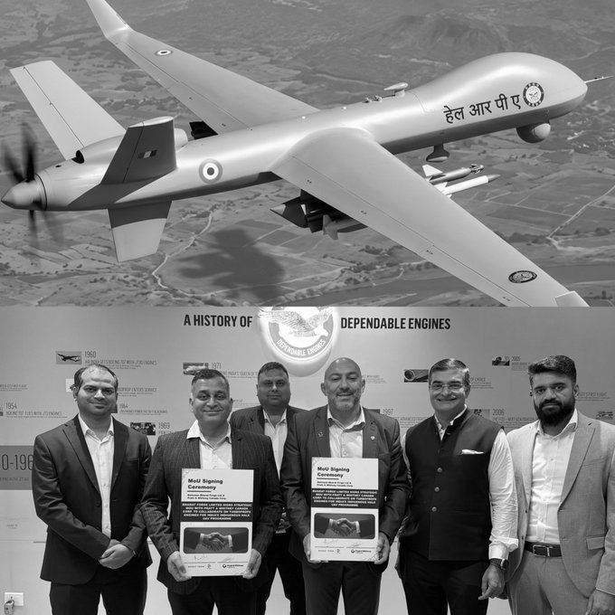 India’s Next Big Surveillance Drone: DRDO HALE UAV Gets Bharat Forge, Pratt & Whitney