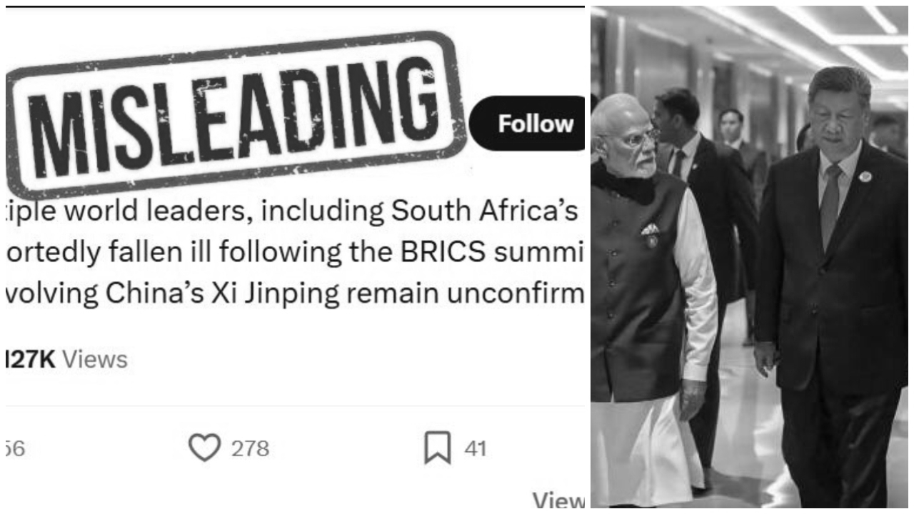 Xi Jinping, Ramaphosa Sick After BRICS Summit? India Fact-Checks Viral Claims