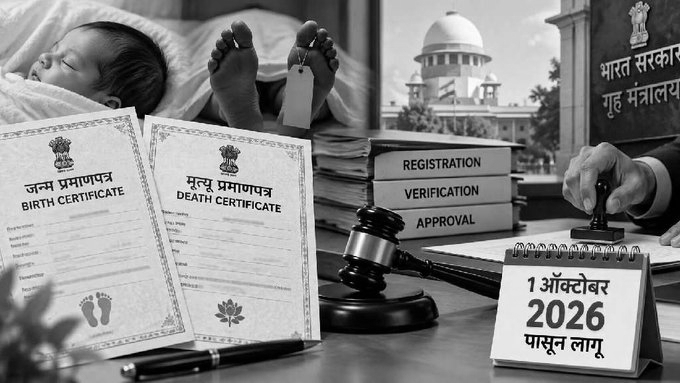 Birth, Death Registration Rules Tightened, New Law to Take Effect From October 1