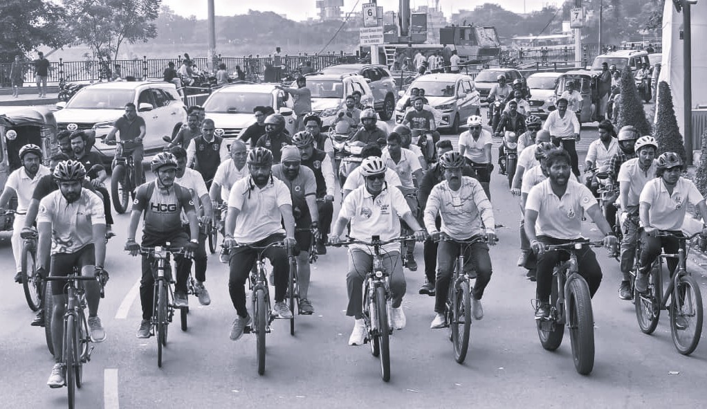 Nasha Mukt Bharat’ Cycling Ride Held in Hyderabad to Raise Awareness Against Drugs