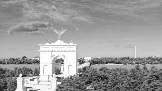 Trump Says Planned Washington Arch Would Become 'Military Complex' With Drones, Snipers