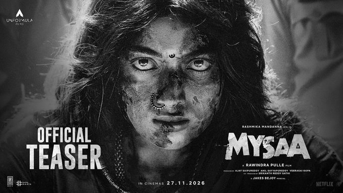 Rashmika Mandanna Unveils Intense Teaser for Action Thriller Mysaa