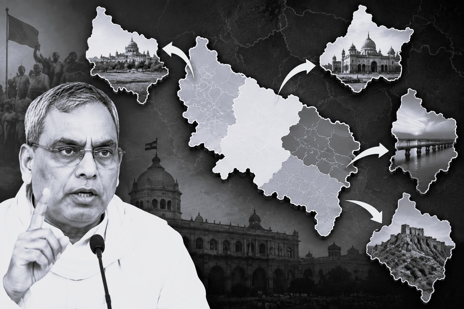 UP To Be Split Into Four States? Minister Om Prakash Rajbhar Revives Old Statehood Debate