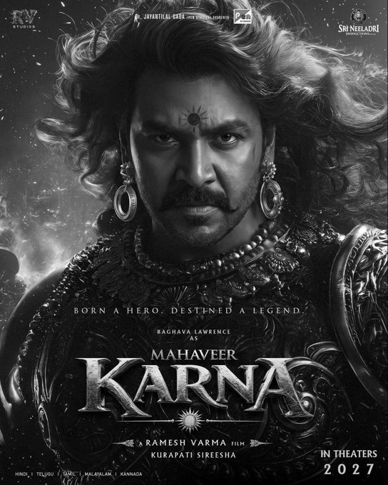 Raghava Lawrence’s Warrior Avatar Takes Centre Stage In “Mahaveer Karna” First Look