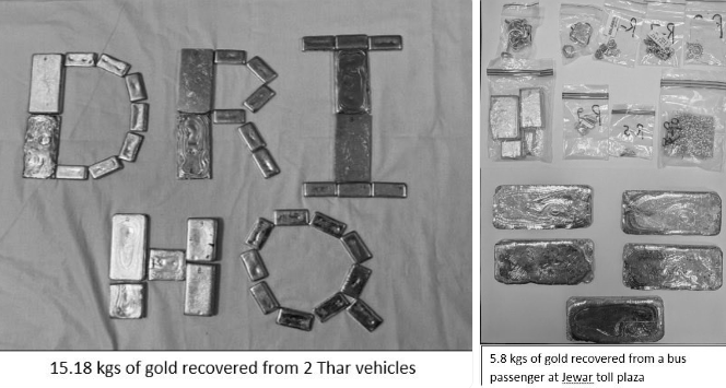 21 Kg Gold Worth Rs 32 Crore Seized, Five Arrested in DRI Crackdown