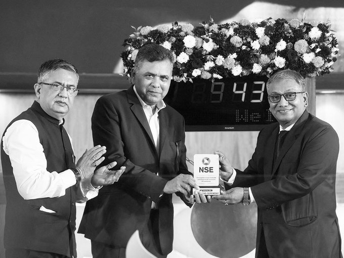 NSE Shares Debut at Rs 1,800, Rise Over 5% and Enter India’s Top 10 After Rs 22,562-Crore IPO