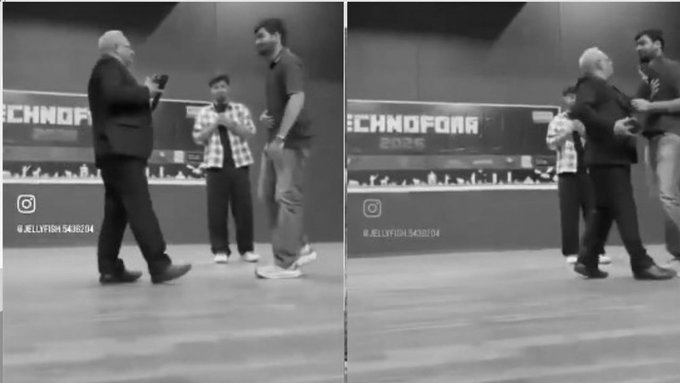 Professor Grabs Student’s Collar on Stage at Nirma University Event, NSUI Demands Probe